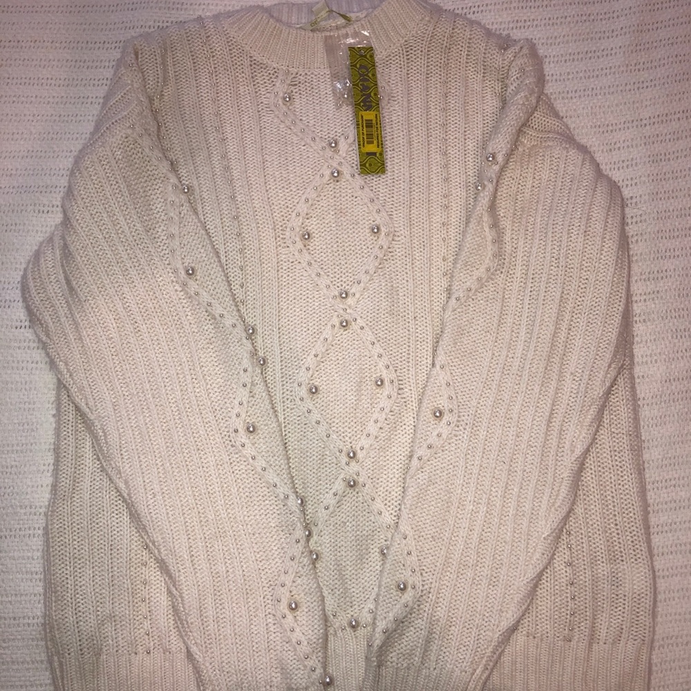 Gianni Bini Pearled Sweater